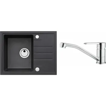 Granitový dřez SET ALVEUS Intermezzo 30 - 91 + BATERIE Ruta chrom