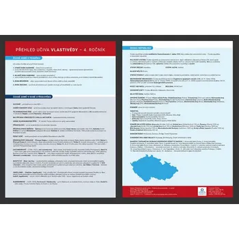 Přehled učiva vlastivědy pro 4. ročník - Přehledová tabulka učiva