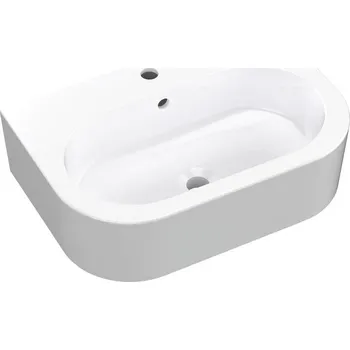 Umyvadlo Umyvadlo na desku obdélníkové Kerasan FLO bílé