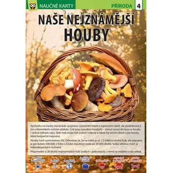 Přírodní věda Naše nejznámější houby - Naučné karty