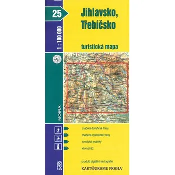 1:100T (25)-Jihlavsko,Třebíčsko (turistická mapa)