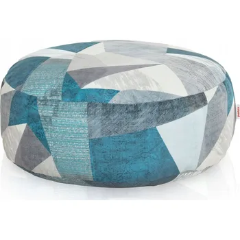 Taburet Zahradní podnožka NYLON dekorativní taburet MODRÁ