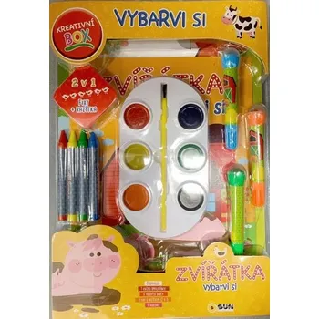 Pohádka Zvířátka vybarvi si - Kreativní box