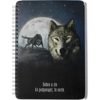 Blok Kroužkový blok A5 Vlci - linka 50 listů