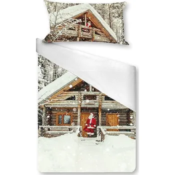 Povlečení Gipetex 3D Bavlněné povlečení Santa 140 × 200 / 70 × 90 cm