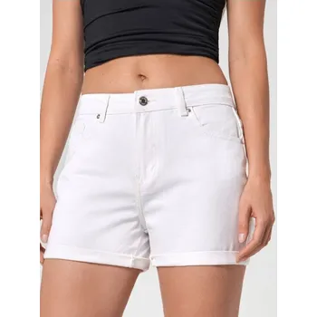 Dámské oblečení Sinsay - Džínové kraťasy high waist mom - bílá - 0392U-00J - 0392U-00J-34