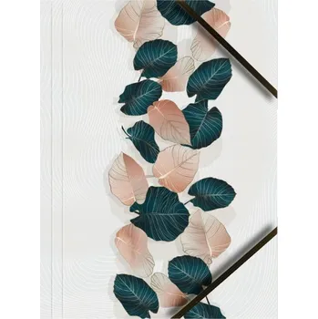 Kartónová lakovaná složka A4 s rohovou gumičkou. Listy BT601-B2