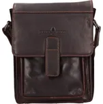 Pánská kožená taška přes rameno Greenwood Nito - tmavě hnědá