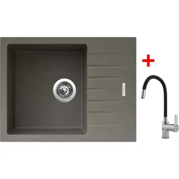 Kuchyňský dřez Sinks PERFECTO 650 Truffle + Flexia