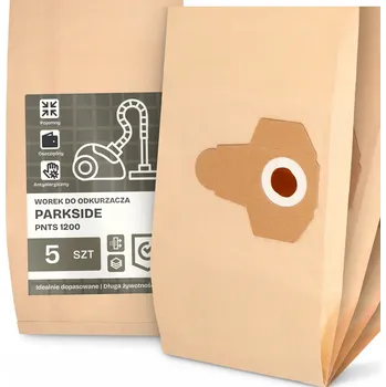 Sáček do vysavače 5x SÁČEK do VYSAVAČE Parkside PNTS 1200 PAPÍROVÝ 2-vrstvý Velký SÁČKY 2A