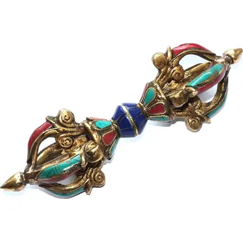 DORDŽE, kov a kámen /2. (čtyř paprskové) modrý střed