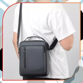 Velká pánská taška R15 (Prostorná pánská taška, kabelka přes rameno, 3x přihrádka, rozměry 24 x 19 x 7 cm, barva černá)