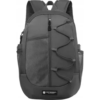 Sportovní batoh Sportovní batoh PETERSON PT01 (Sportovní batoh s přihrádkou na notebook vhodný do práce i turistiku 43 x 30 x 18,5 cm, barva šedá)