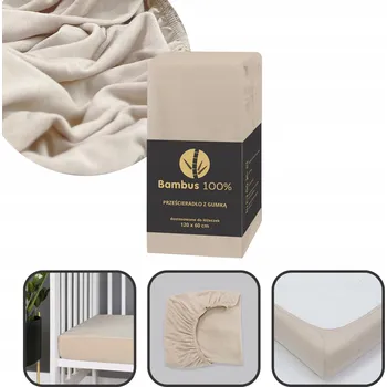 Prostěradlo Prostěradlo BAMBUSOWE s gumou 160x80 / 70