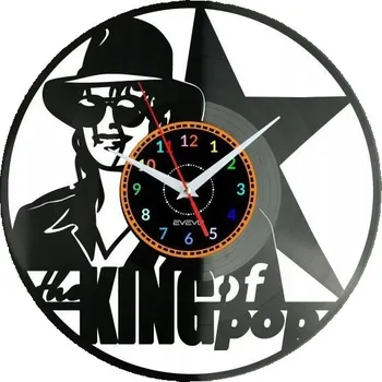 Hodiny MICHAEL JACKSON HODINY NÁSTĚNNÉ DEKORATIVNÍ MODERNÍ VINYLOVÁ DESKA VINYL N