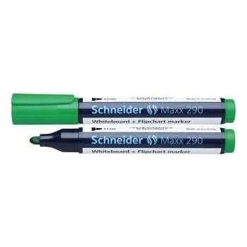 Marker bílý zelený Schneider 10 ks