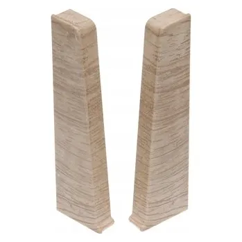 Podlahová lišta Levá koncovka, pravá koncovka Cezar PVC 23,4 x 75, délka 3 cm, dub