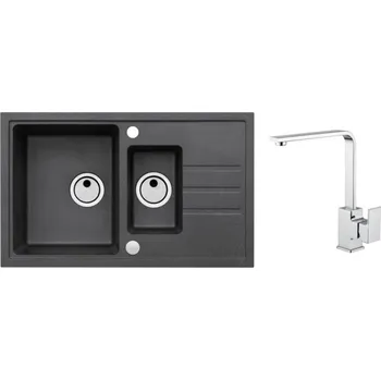 Granitový dřez SET ALVEUS Intermezzo 70/91 + BATERIE RENO