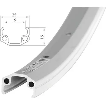 Ráfek na kolo Remerx ráfek RMX 622x21 Natural 36d (stříbrná)