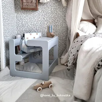 Psací stůl Multifunkční stolek, psací stolek, deska - pro děti NOBO - Bílý