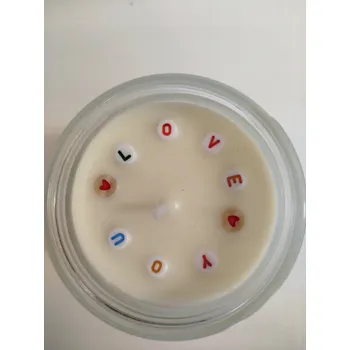 Svíčka Sójová vonná svíčka, jasmín vosk sójový 250 g Świeca zapachowa, drewno sandałowe