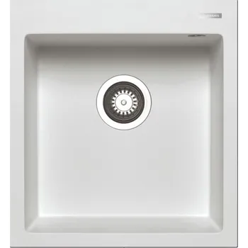 Granitový dřez Granitový dřez Pyramis Istros 46 x 50 1B Bílá