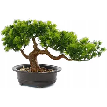 umělá květina UMĚLÝ STROMEK BONSAI dekorativní 20 cm KVĚTINÁČ