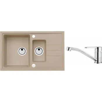 Granitový dřez SET ALVEUS INTERMEZZO 70/55 + BATERIE RUTA