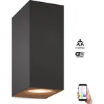 WiZ -LED RGBW Stmívatelné nástěnné svítidlo UP&DOWN 2xGU10/4,7W/230V černá Wi-Fi