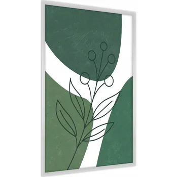 Obraz Plakát v Rámu LISTY Styl Line Art Příroda 70x100