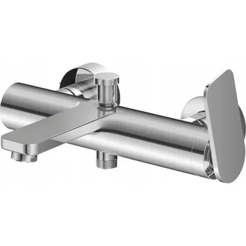 Vodovodní baterie Nástěnná vanová a sprchová baterie s jednou pákou Kohlman Wexpo, stříbrná
