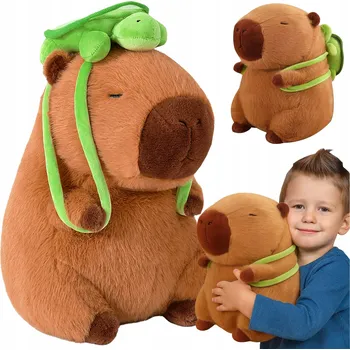 plyšák Plyšák Kapybara s batohem Měkký Plyšák Zvířátko 40 cm větší