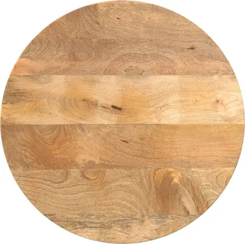 Konferenční stolek OMAXI Stolní deska Ø 40 x 3,8 cm kulatá masivní mangovníkové dřevo 087866