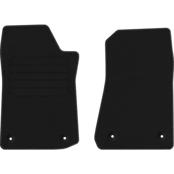 autokoberec Velurové autokoberce s upevněním v sadě Edecor