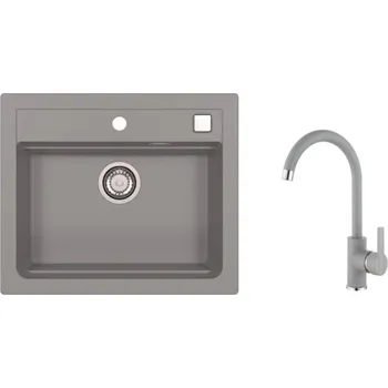 Granitový dřez Set Alveus Atrox beton + Tonia