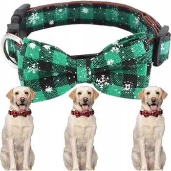 Obojek pro psa Obojek s motýlkem pro psa a kočku, nastavitelný, měkký, s rychloupínací sponou