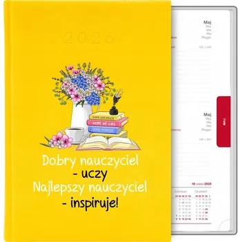 Kalendář Knižkový kalendář 2026 A5 žlutý