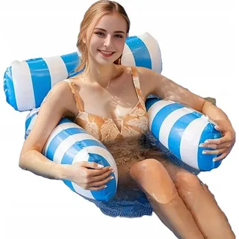 VODNÍ HAMAKA MATRACE NAFUKOVACÍ DO BAZÉNU KŘESLO LEHÁTKO NA PLÁŽ 3 STRANY