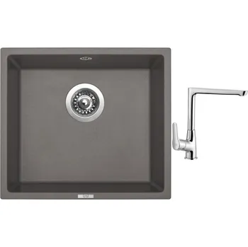 Kuchyňský dřez Set Sinks FRAME 457 Truffle + baterie Sinks baterie CASPIRA chrom