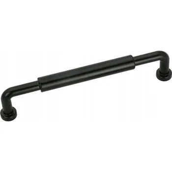 Nábytkové kování Nábytková úchytka reling černá černé 140 x 1,2 x 3 cm