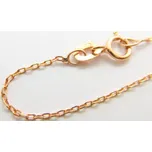 Klenoty Budín Dámský zlatý řetízek z růžového zlata 585/1,22gr 42cm HK6268 (Klenoty Budín Dámský zlatý řetízek z růžového zlata 585/1,22gr 42cm HK6268)