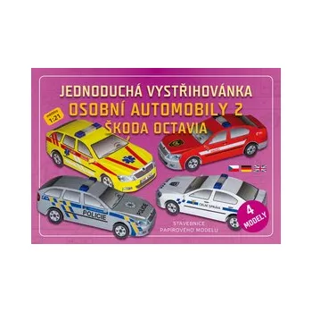 omalovánky Jednoduchá vystřihovánka osobní automobily 2 - Škoda Octavia
