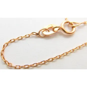 Řetízek Klenoty Budín Dámský zlatý řetízek z růžového zlata 585/1,35gr 50cm HK6269 (Klenoty Budín Dámský zlatý řetízek z růžového zlata 585/1,35gr 50cm HK6269)