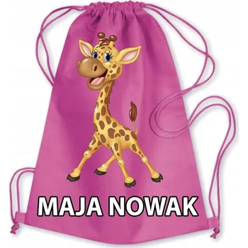 Školní Vak / Batoh do školky a školy ŽIRAFA ZVÍŘE + JMÉNO #1