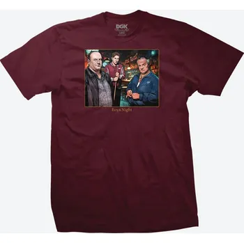 DGK triko - Boys night Tee Burgundy (MULTI) velikost: L