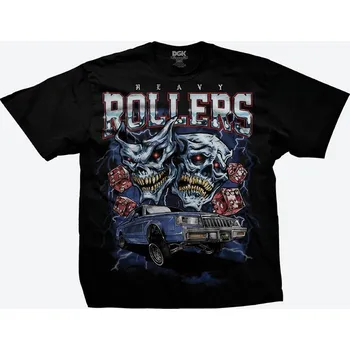 DGK triko - Heavy Rollers (Boy Fit) Tee Black (MULTI) velikost: L