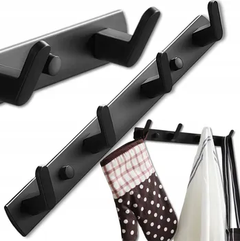 Věšák Háček na hmoždinky Edibazzar, černý