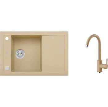 Granitový dřez SET ALVEUS FORMIC 30/55 + BATERIE TONIA 55