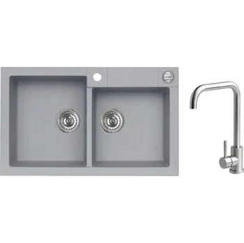 Granitový dřez SET ALVEUS ROCK 90 - 81+ BATERIE ANGEL CHROM