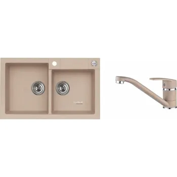 Granitový dřez SET ALVEUS ROCK 90 - 55+ BATERIE NINA 55